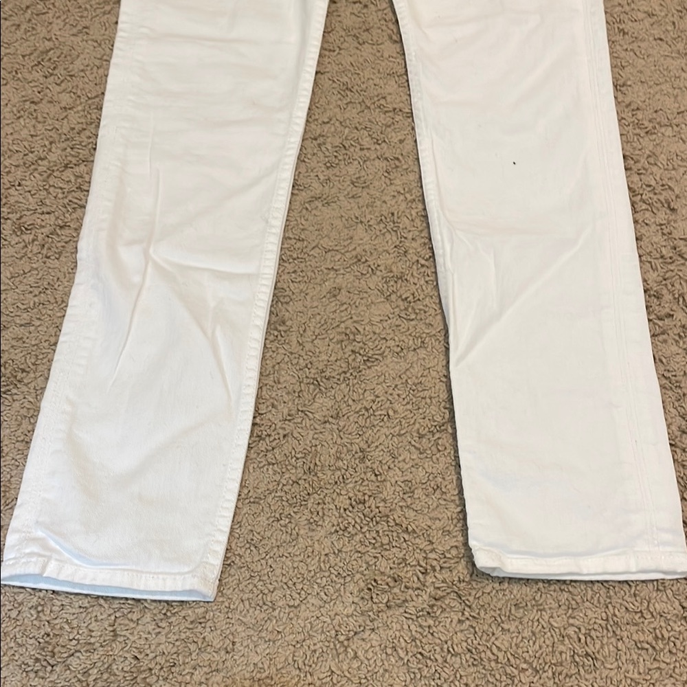 Hudson Mid Rise Collin Skinny Jean 5 Pocket 2 Back Flap Pockets White NWT 27 - Picture 6 of 10